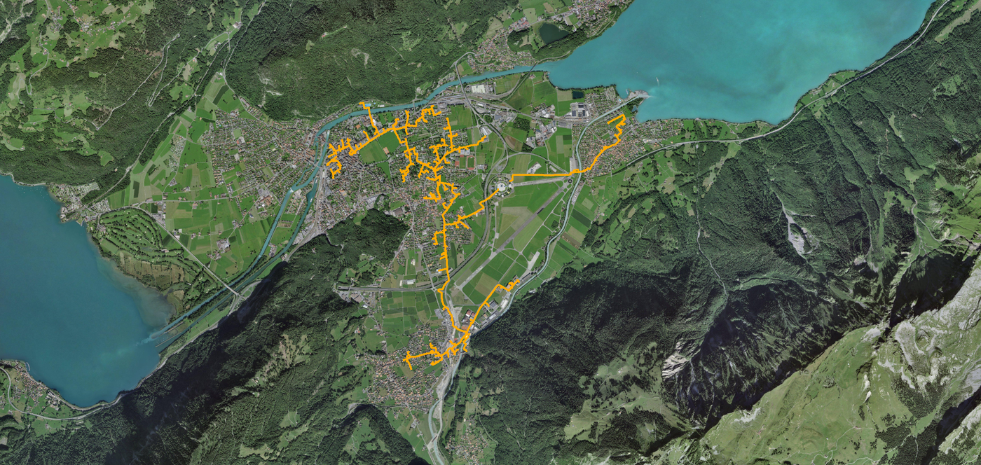 Netzplan Wilderswil –  Matten – Interlaken – Bönigen